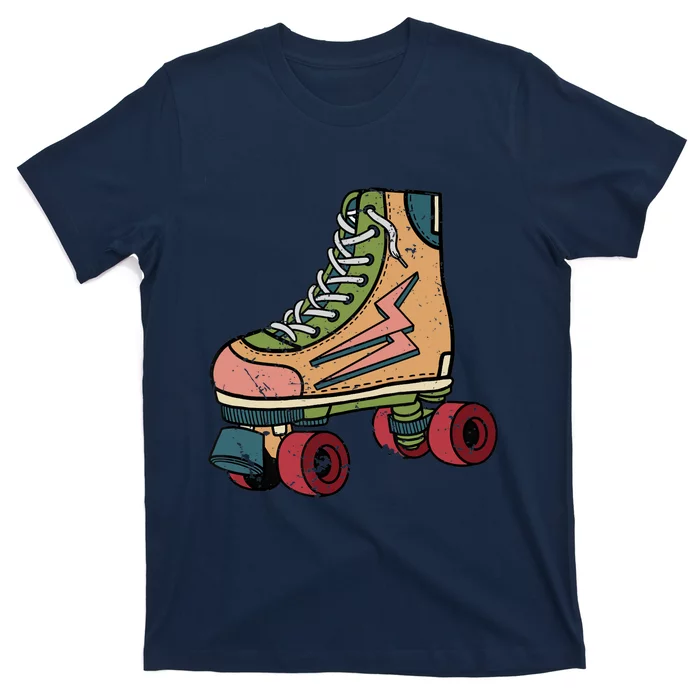 Roller Skating Art 80s Roller Derby Rollerskate T-Shirt