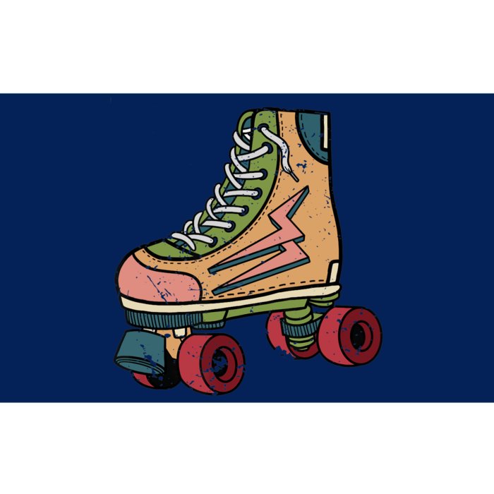 Roller Skating Art 80s Roller Derby Rollerskate Bumper Sticker