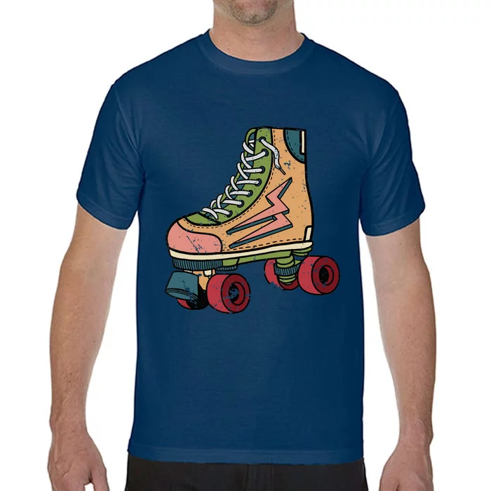 Roller Skating Art 80s Roller Derby Rollerskate Comfort Colors T-Shirt