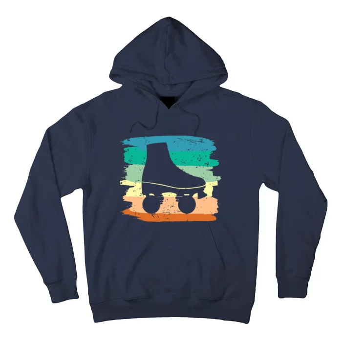 Roller Skating Art 80s Roller Derby Rollerskate Hoodie