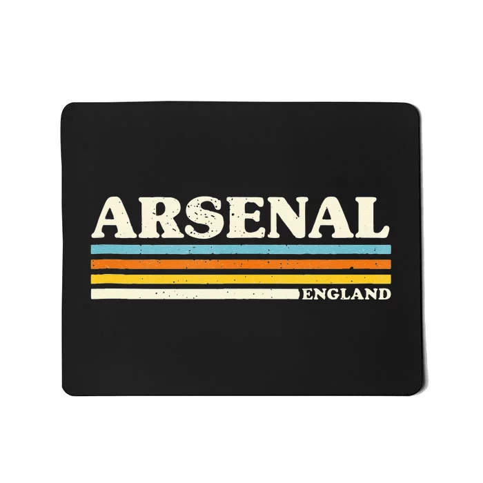 Retro Stripe Arsenal Mousepad