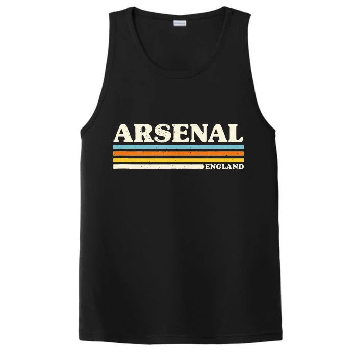 Retro Stripe Arsenal Performance Tank