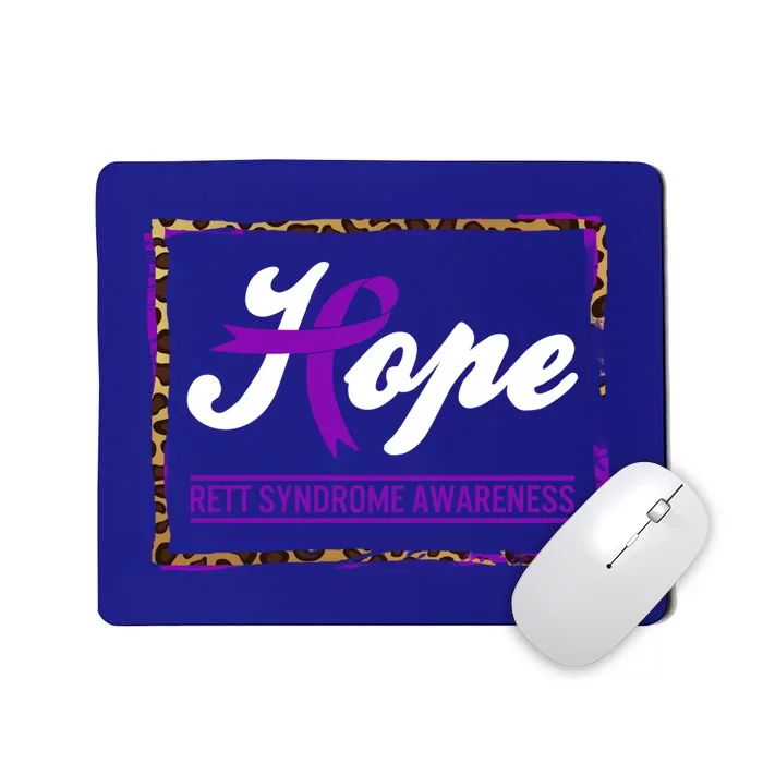 Rett Syndrome Awareness Hope Warrior Support Purple Ribbon Cute Gift Mousepad