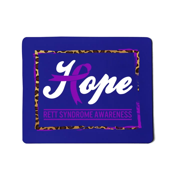 Rett Syndrome Awareness Hope Warrior Support Purple Ribbon Cute Gift Mousepad