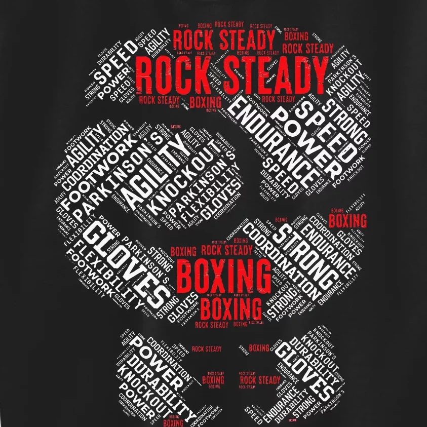 Rock Steady Boxing Glove ParkinsonS Kids Sweatshirt