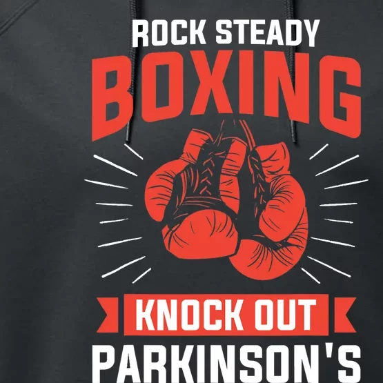 Rock Steady Boxing Knock Out Parkinson's Boxer Performance Fleece Hoodie