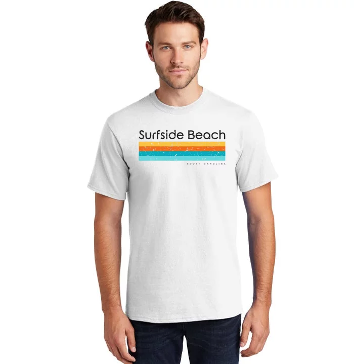 Retro Surfside Beach South Carolina Vintage Design Tall T-Shirt