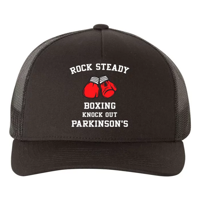 Rock Steady Boxing Knock Out Parkinsons Yupoong Adult 5-Panel Trucker Hat