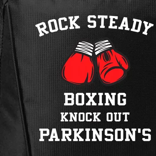 Rock Steady Boxing Knock Out Parkinsons City Backpack