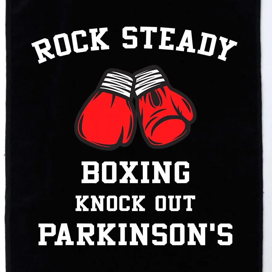 Rock Steady Boxing Knock Out Parkinsons Platinum Collection Golf Towel