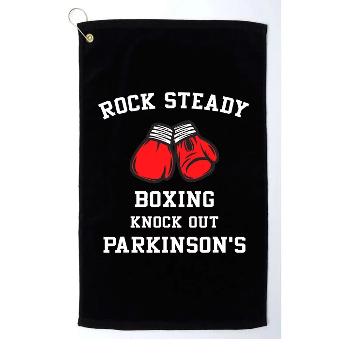 Rock Steady Boxing Knock Out Parkinsons Platinum Collection Golf Towel