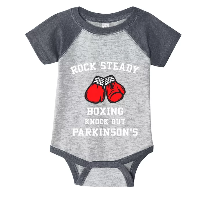 Rock Steady Boxing Knock Out Parkinsons Infant Baby Jersey Bodysuit