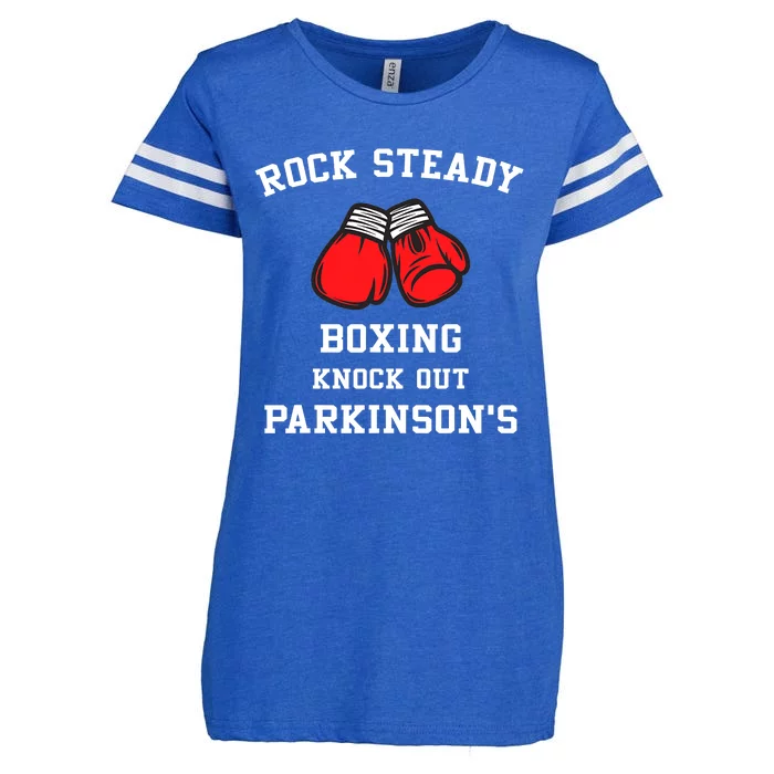 Rock Steady Boxing Knock Out Parkinsons Enza Ladies Jersey Football T-Shirt