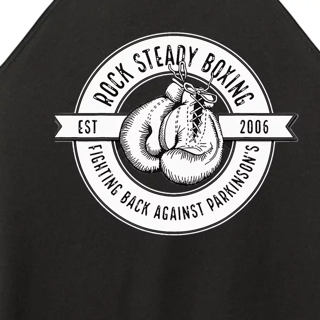 Rock Steady Boxing Fighting Back Against Parkinson Est 2006 Women’s Perfect Tri Rocker Tank