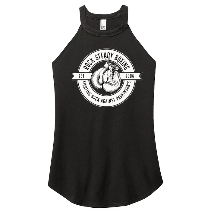 Rock Steady Boxing Fighting Back Against Parkinson Est 2006 Women’s Perfect Tri Rocker Tank