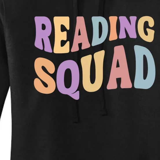 Reading Squad Book Lover Bookworm Women's Pullover Hoodie