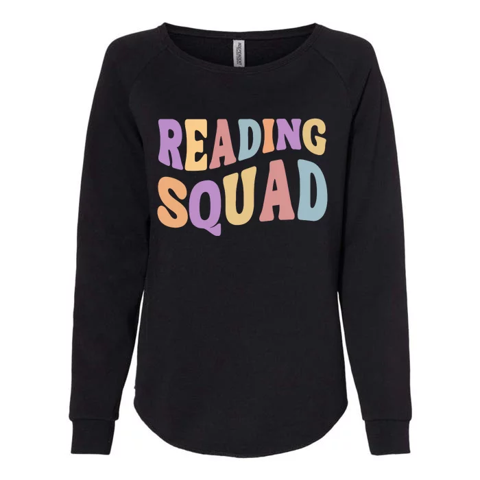 Reading Squad Book Lover Bookworm Womens California Wash Sweatshirt