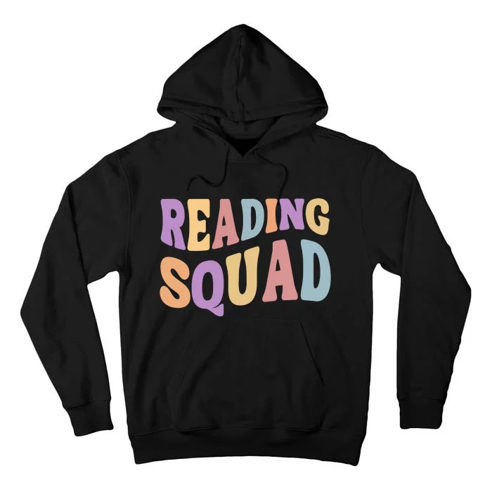 Reading Squad Book Lover Bookworm Tall Hoodie