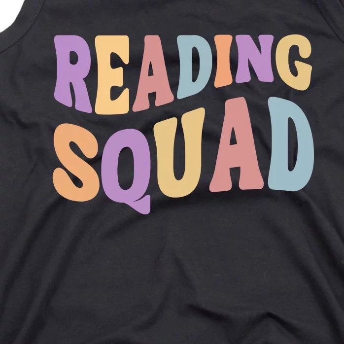 Reading Squad Book Lover Bookworm Tank Top