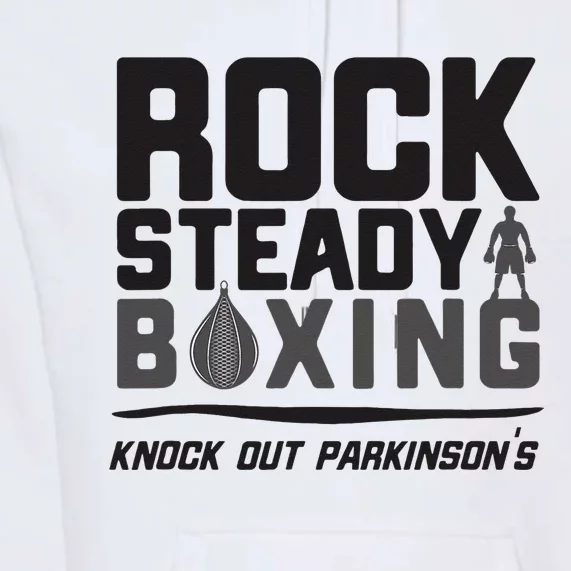 Rock Steady Boxing Knock Out Parkinsons Premium Hoodie