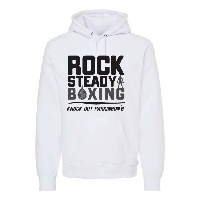 Rock Steady Boxing Knock Out Parkinsons Premium Hoodie