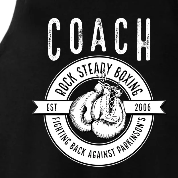 Rock Steady Boxing Coach Fight ParkinsonS Great Gift Ladies Tri-Blend Wicking Tank