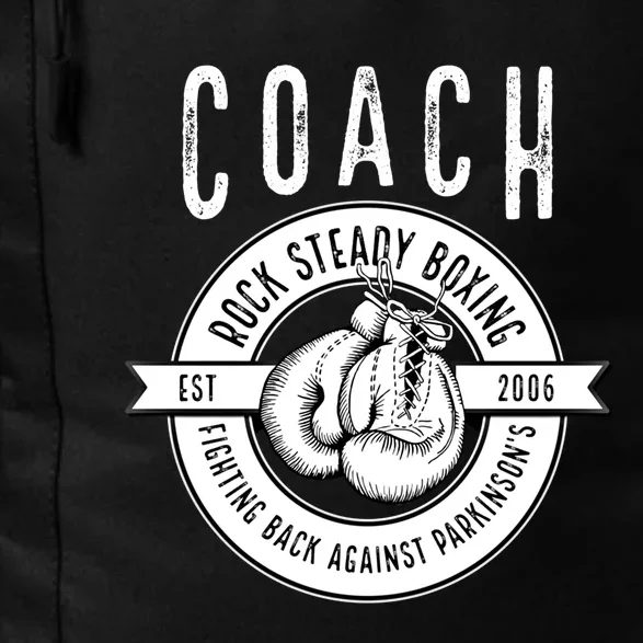 Rock Steady Boxing Coach Fight ParkinsonS Great Gift Daily Commute Backpack