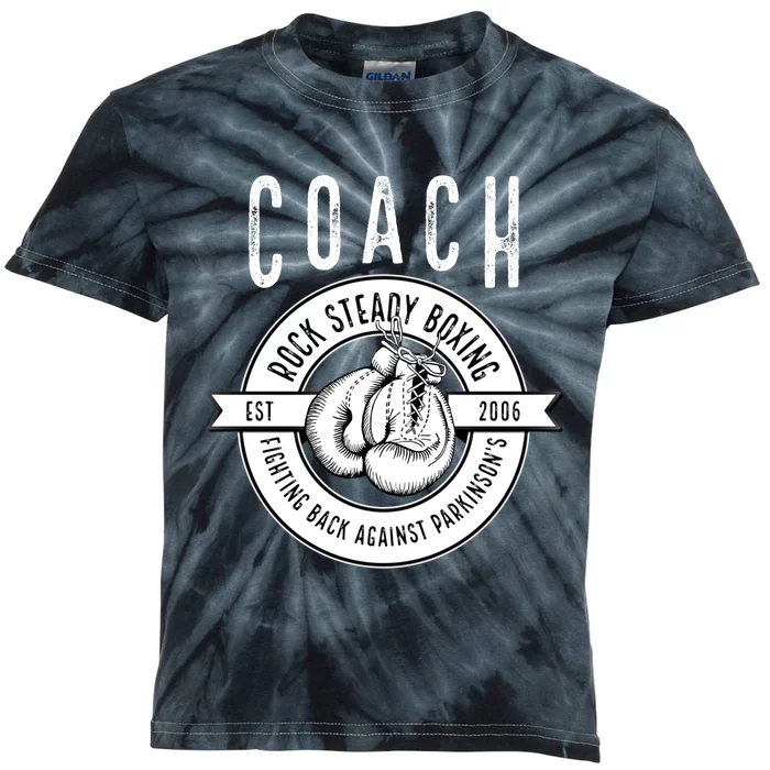 Rock Steady Boxing Coach Fight ParkinsonS Great Gift Kids Tie-Dye T-Shirt