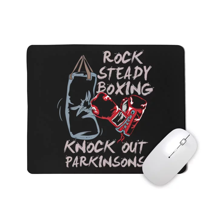 Rock Steady Boxing Knock Out Parkinsons Gift Mousepad