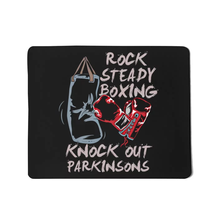 Rock Steady Boxing Knock Out Parkinsons Gift Mousepad