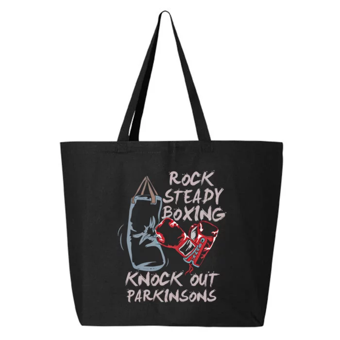 Rock Steady Boxing Knock Out Parkinsons Gift 25L Jumbo Tote