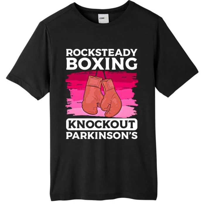 Rock Steady Boxing Knock Out ParkinsonS Awareness Meaningful Gift ChromaSoft Performance T-Shirt