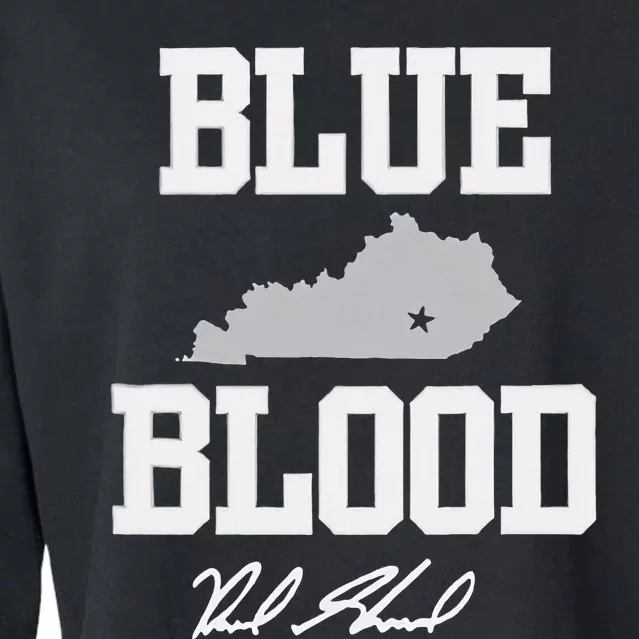 Reed Sheppard Blue Blood Cropped Pullover Crew