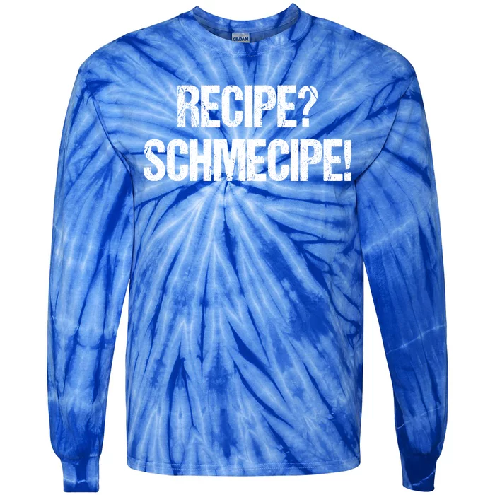 Recipe Schmecipe Bbq Grill Barbecue Gift Tie-Dye Long Sleeve Shirt