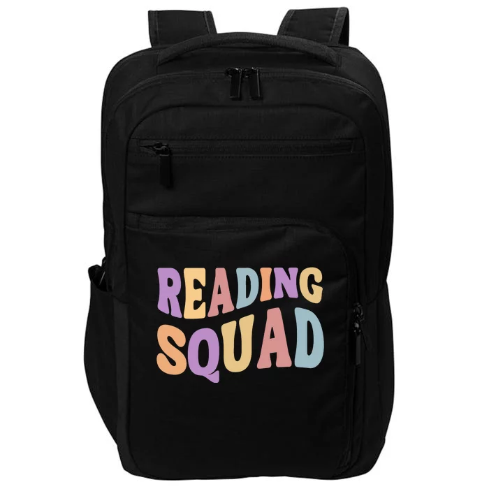 Reading Squad Book Lover Bookworm Impact Tech Backpack