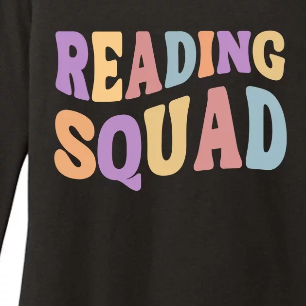 Reading Squad Book Lover Bookworm Womens CVC Long Sleeve Shirt