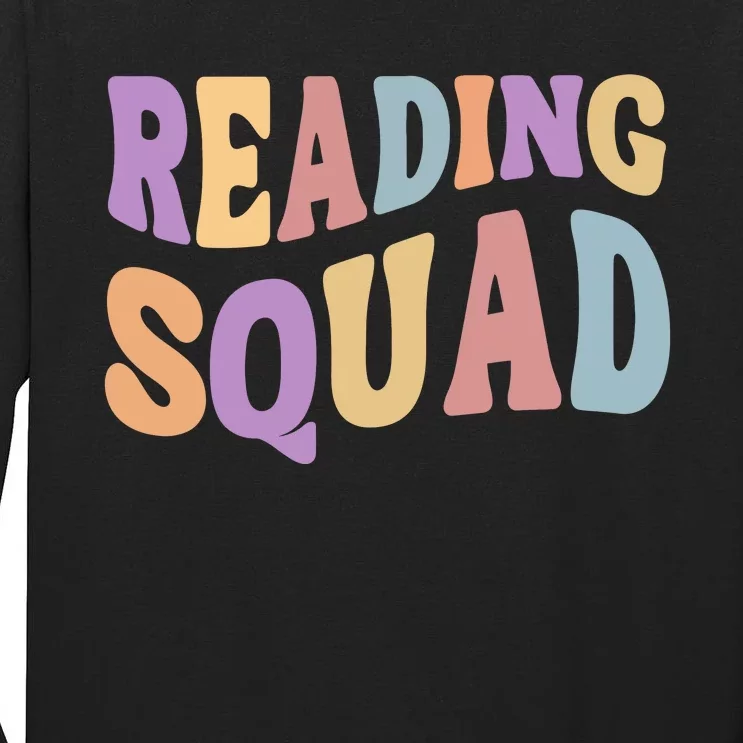 Reading Squad Book Lover Bookworm Tall Long Sleeve T-Shirt