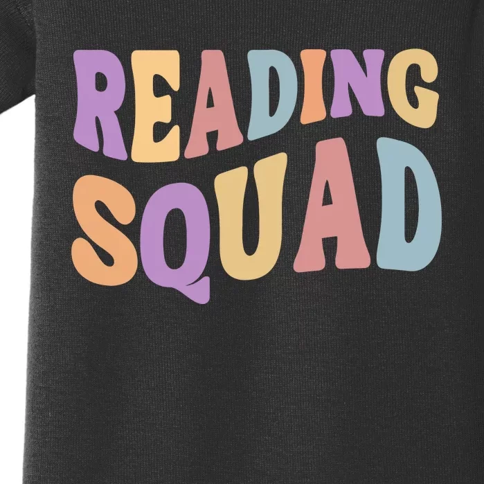 Reading Squad Book Lover Bookworm Baby Bodysuit