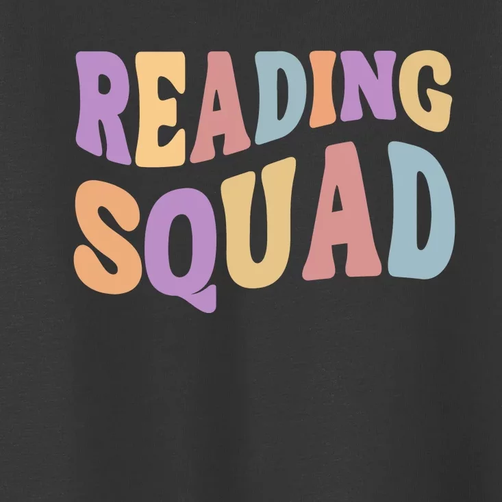 Reading Squad Book Lover Bookworm Toddler T-Shirt