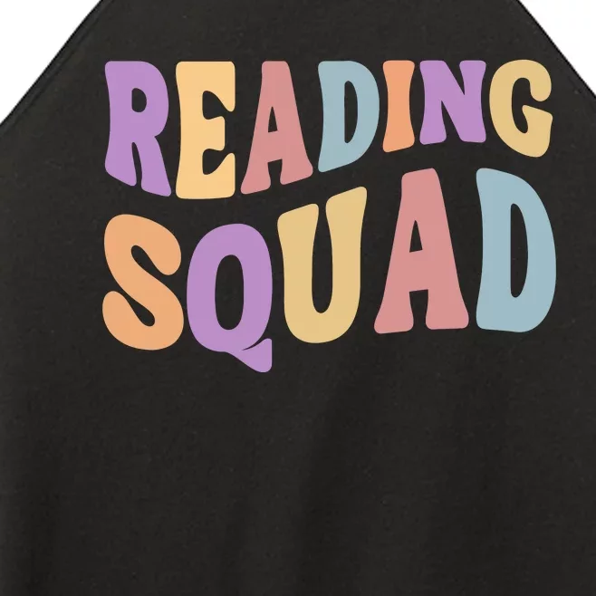 Reading Squad Book Lover Bookworm Women’s Perfect Tri Rocker Tank