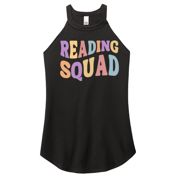 Reading Squad Book Lover Bookworm Women’s Perfect Tri Rocker Tank