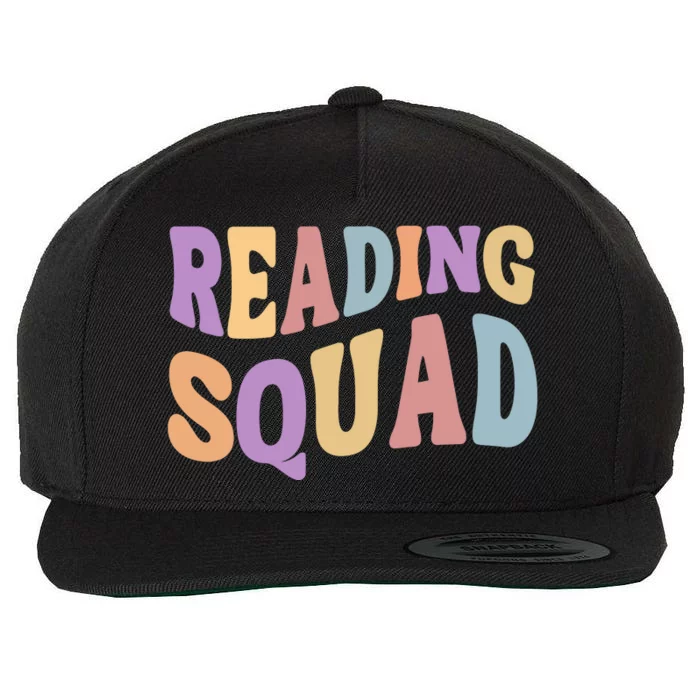 Reading Squad Book Lover Bookworm Wool Snapback Cap