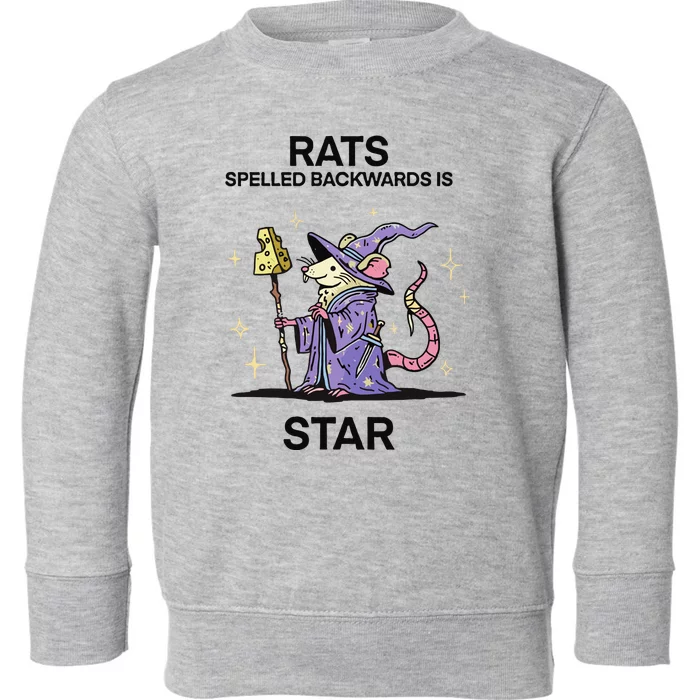 Rats Spelled Backwards Is Star Toddler Sweatshirt