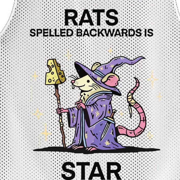 Rats Spelled Backwards Is Star Mesh Reversible Basketball Jersey Tank