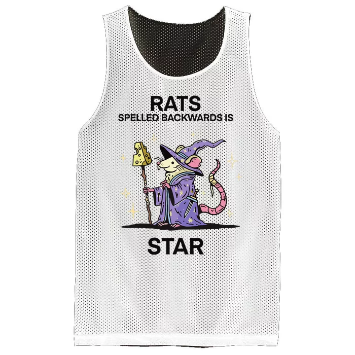 Rats Spelled Backwards Is Star Mesh Reversible Basketball Jersey Tank