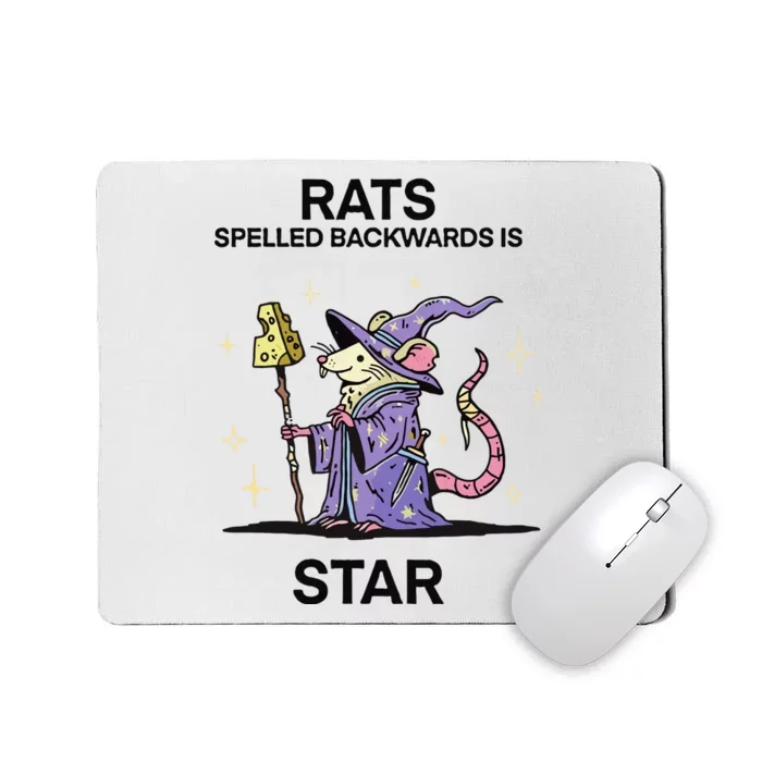 Rats Spelled Backwards Is Star Mousepad