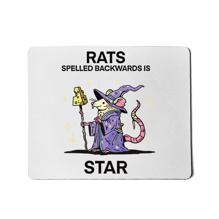 Rats Spelled Backwards Is Star Mousepad