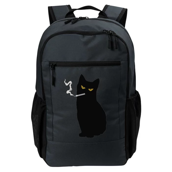 Rebel Smoking Bad Black Cat Funny Black Cat Gifts Daily Commute Backpack