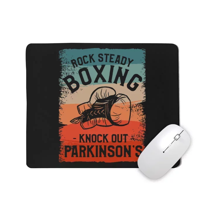 Rock Steady Boxing Knock Out Parkinsons Awareness Mousepad