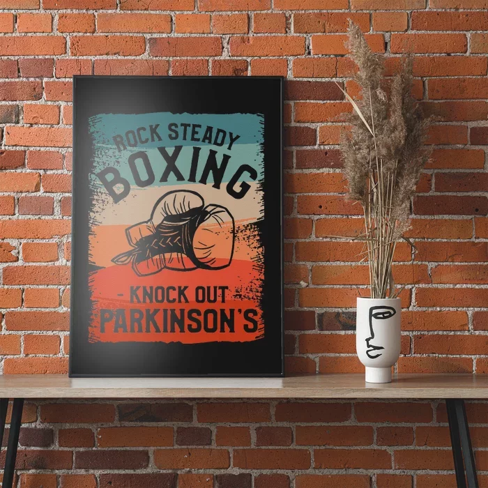 Rock Steady Boxing Knock Out Parkinsons Awareness Poster